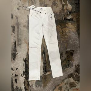 Paige premium denim white skinny jeans size 23